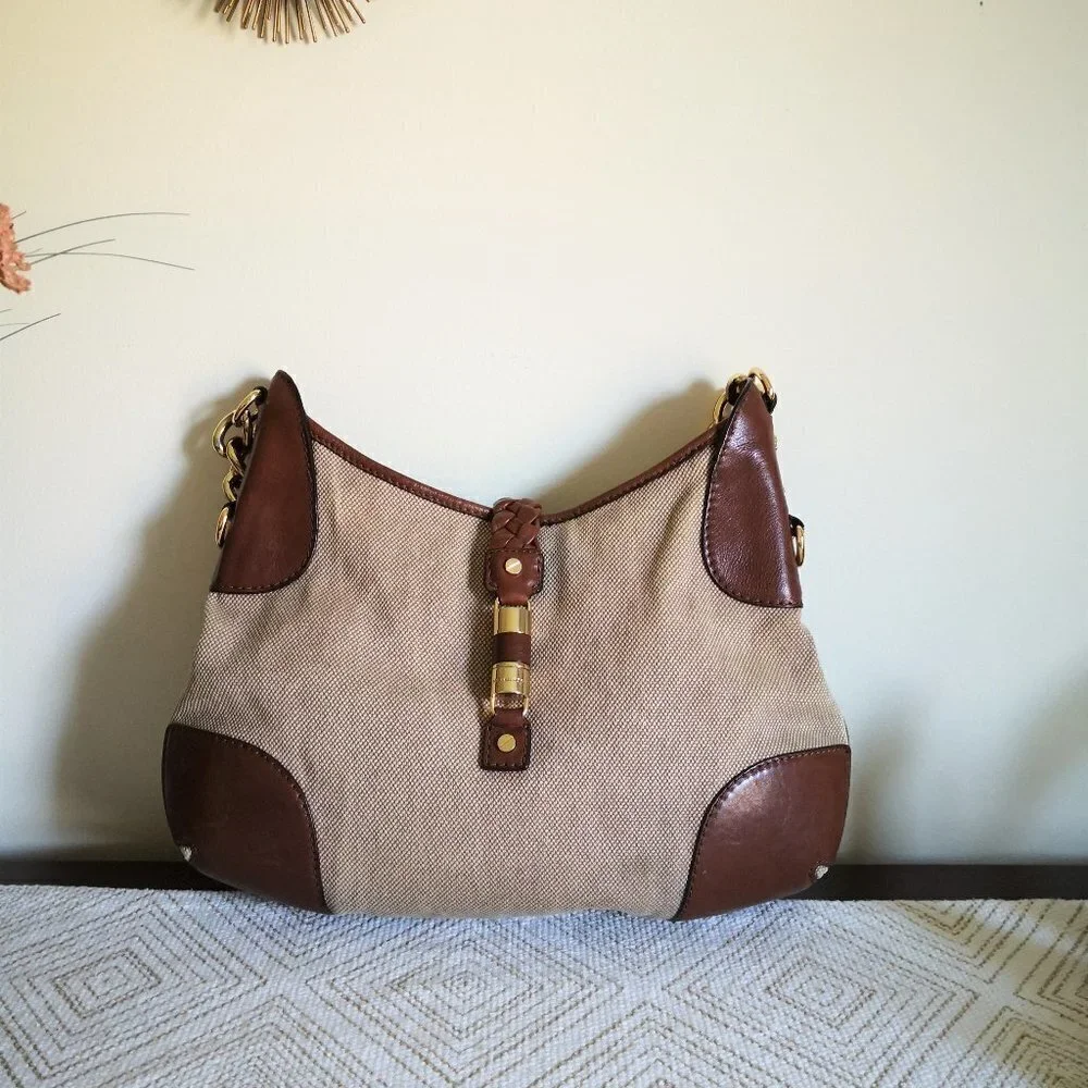 Vintage Michael‎ Kors Greenwich Hemp Mocha Shoulder Bag